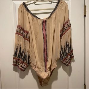 Free People Off the shoulder bodysuit